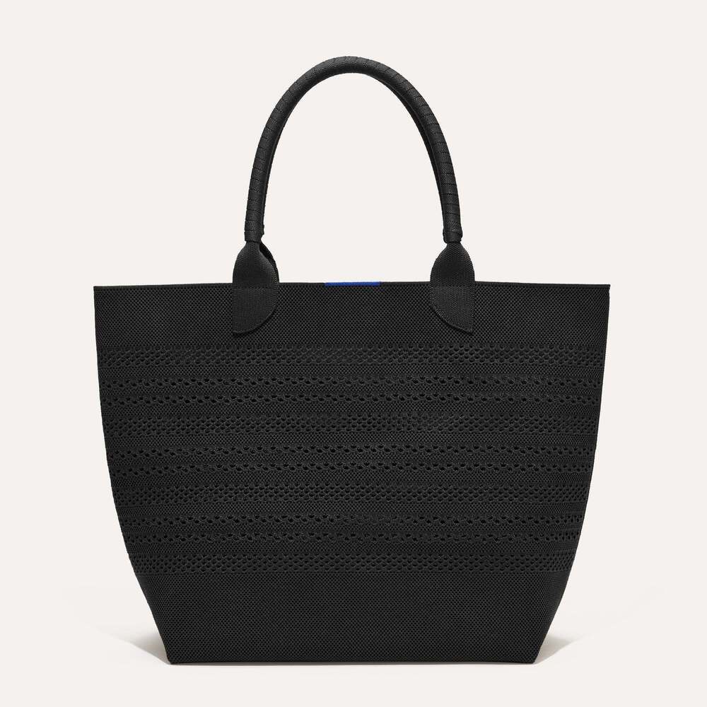 Rothy's The Lightweight Tote - Black Crochet